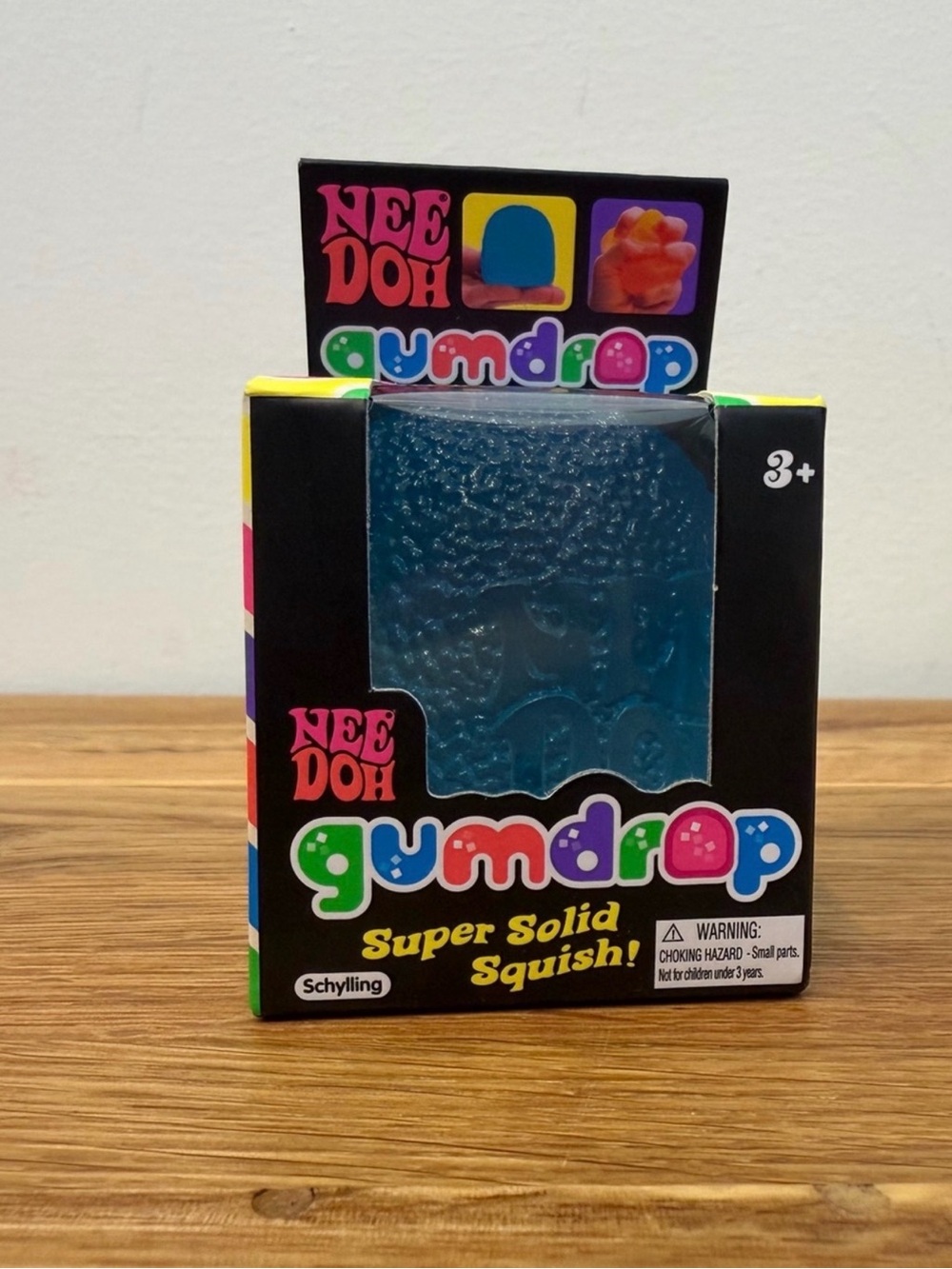 NeeDoh Gumdrop Sensory Textured Sugar Squishy Squeezy Blue
